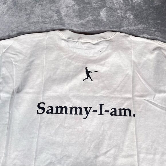 Vintage Chicago Cubs Sammy Sosa T Shirt Mens XL Dr Seuss Parody Y2K White - Picture 6 of 8